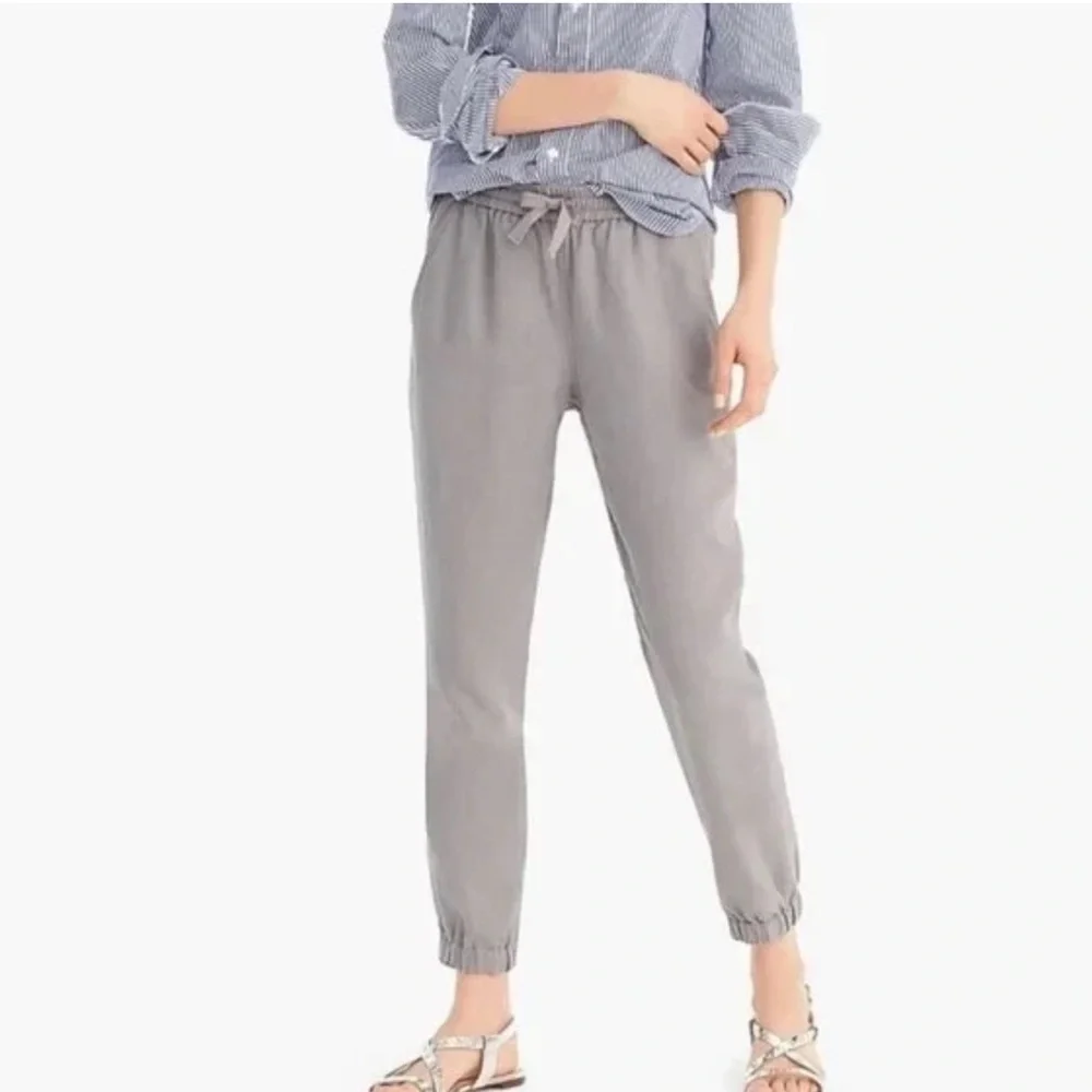 J Crew Point Sur Jogger Pants Linen Blend Size 2 - Picture 11 of 11